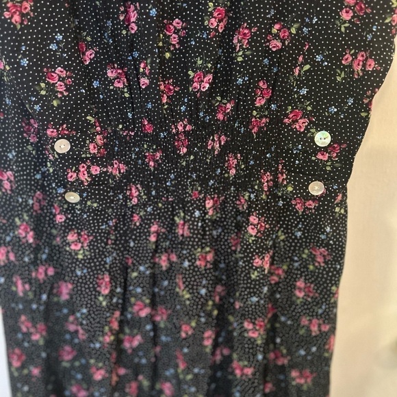 Vintage JBS LTD Prairie Cottage
Maxi Dress  mother of pearl button Floral - Picture 5 of 8